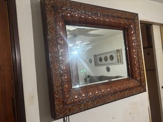 Espejo decorativo madera y dorado