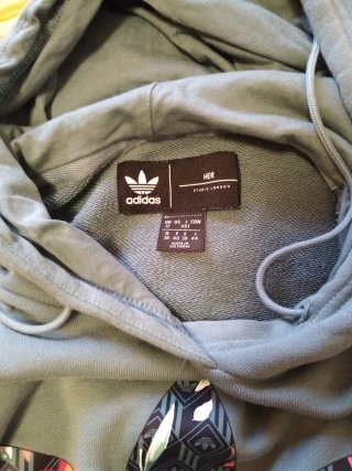 Felpa Adidas Donna Taglia 44 Floreale