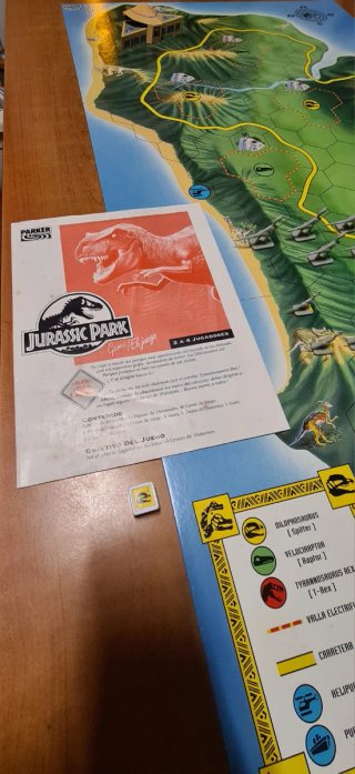 Jurassic Park Juego de Mesa Parker Completo