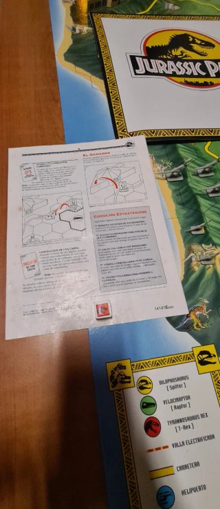 Jurassic Park Juego de Mesa Parker Completo