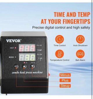 Prensa Calor VEVOR 8 en 1 Sublimación