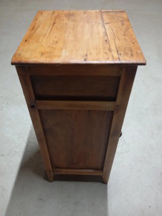 Mesa de noche antigua madera maciza 80x35x35cm
