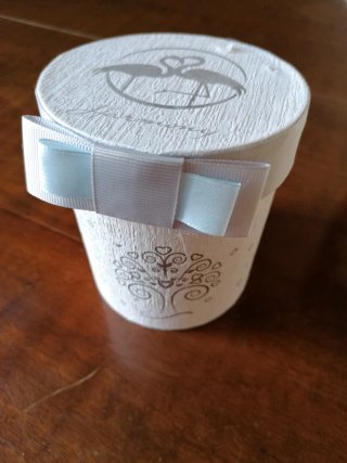 Lanterna Harmony in ceramica bianca