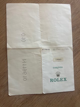 Garanzia Rolex