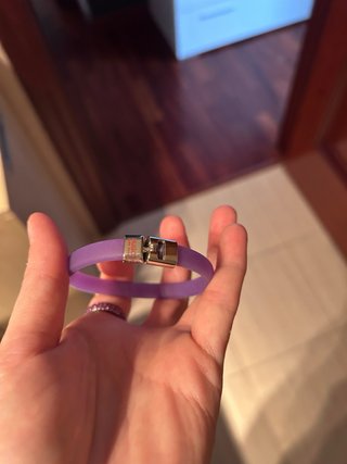 Pulsera Hugo Boss Acero y Silicona Morada