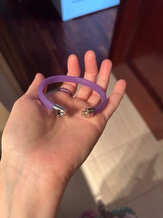 Pulsera Hugo Boss Acero y Silicona Morada