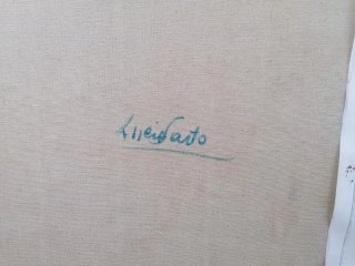 Dipinto Lucia Sarto Le Lavandaie Olio su Tela