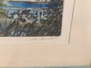 Michele Cascella Litografia Portofino Firmata