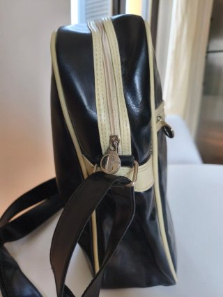 Borsa a tracolla Gola nera e beige