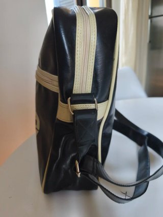 Borsa a tracolla Gola nera e beige