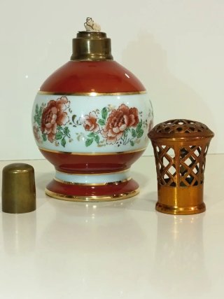 Lámpara Berger porcelana floral