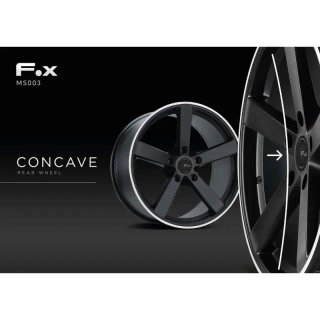 Juego de 4 Llantas 19 Fox MS003 Black Concave BM08