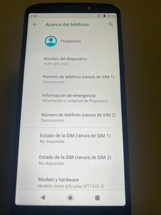 Motorola Moto G6 Play Negro