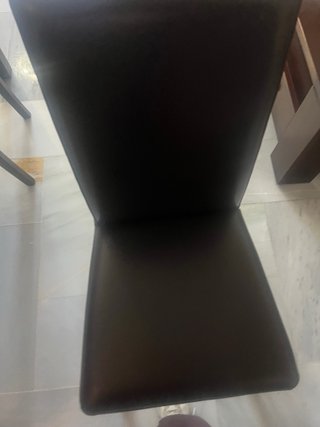 Conjunto 4 Sillas Comedor Piel Marrón