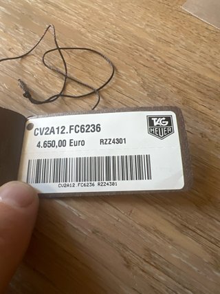 TAG Heuer Etichetta Nera in cuoio