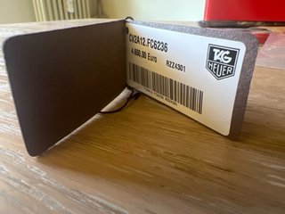 TAG Heuer Etichetta Nera in cuoio