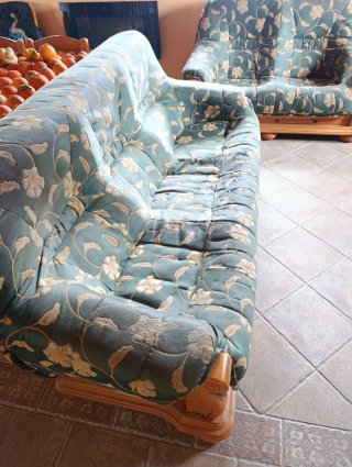 Sofá 3 plazas tela floral