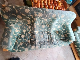 Sofá 3 plazas tela floral