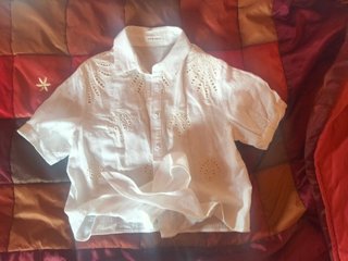 Camisa de hilo blanca