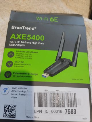 Adaptador WiFi 6E Tri-Band USB BrosTrend