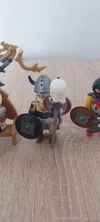 Playmobil,vikingos,lote,drakar,fortaleza,barco
