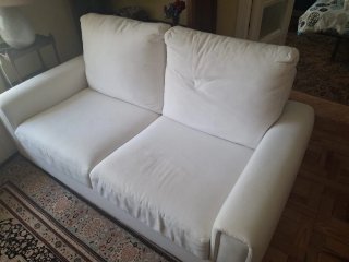 Sofá blancos de 2 y 3 plazas. ULTIMA SEMANA