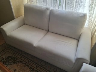 Sofá blancos de 2 y 3 plazas. ULTIMA SEMANA
