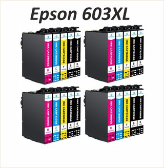 20 Cartuchos Tinta Epson 603XL Compatibles