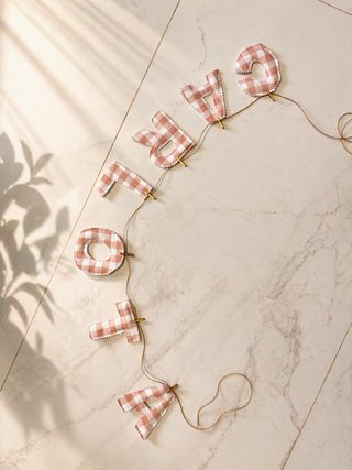 Letras personalizadas hechas a mano, braguitas...