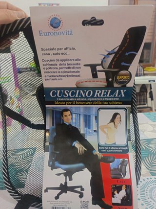Cuscino Lombare Ergonomico Tessuto Grigio