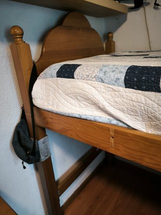 Cama de madera maciza opción transformar en litera