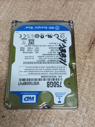Disco HDD de 750GB 2.5, de portatil