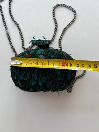 Bolso de fiesta con plumas
