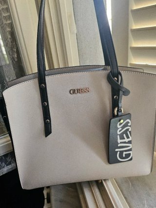 Borsa Guess Beige/Nero