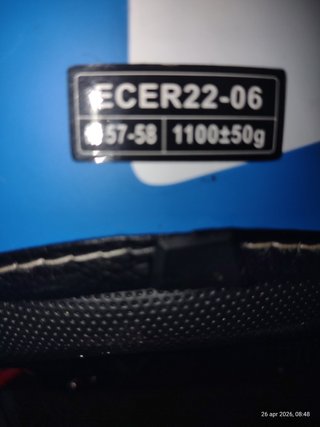 Casco Jet Blu con Visiera Trasparente