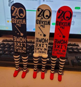 Marcapáginas Mago de Oz y Bruja