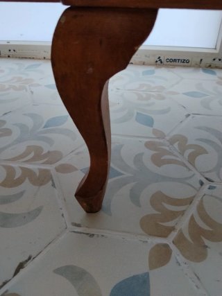 Aparador vintage madera y cristal. Con espejo