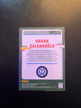 Hakan Calhanoglu Panini FIFA Optic Card inter