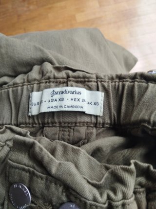 Pantalones mujer verde oliva