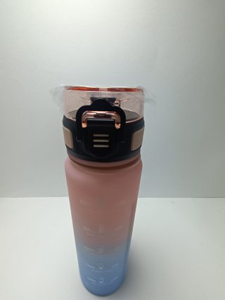 Borraccia graduata rosa e blu