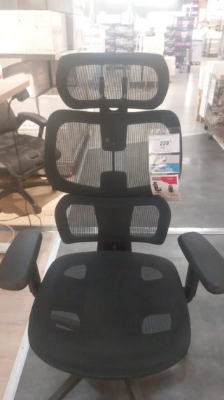 Silla de escritorio ergonómica negra