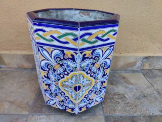Maceta cerámica octogonal La Bisbal