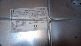 Placa de gas Balay 4 fuegos + horno Teka