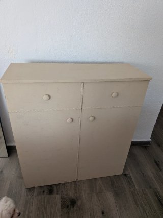Mueble cama beige