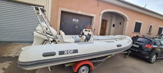 Semirrígida 5,80m con remolque y motor 75cv