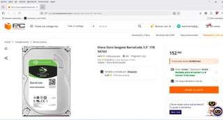 Disco Duro Seagate Barracuda 1TB SATA3 3,5"