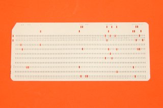 SCHEDE FORATE PER COMPUTER IBM