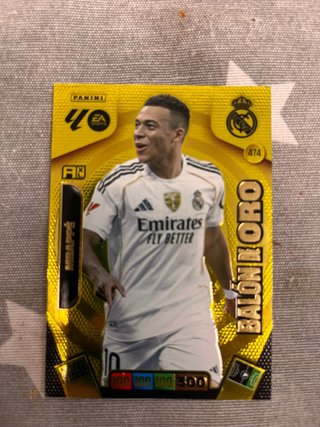 Cromo Panini Adrenalyn Mbappé Balón de Oro