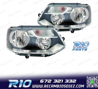 FAROS PARA VOLKSWAGEN VW TRANSPORTER T5 10- NEGRO
