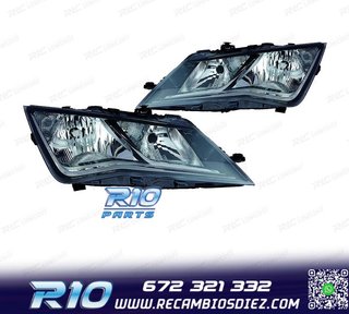 FAROS PARA SEAT LEON 12-16 FONDO NEGRO